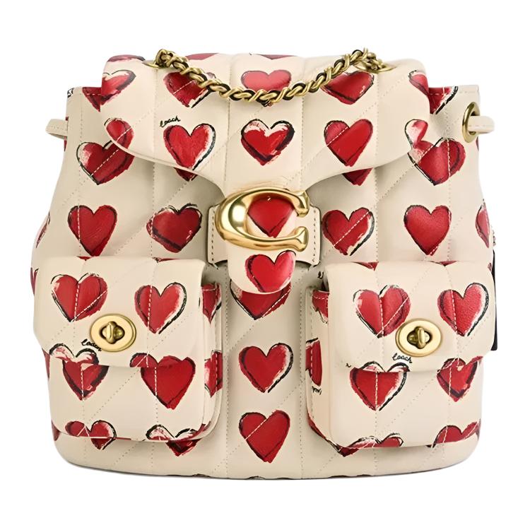 COACH Женский рюкзак среднего размера из овчины разноцветный 
COACH Женский рюкзак среднего размера из овчины разноцветный