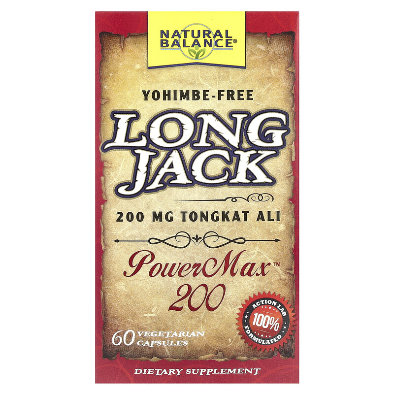 Natural Balance, Long Jack, PowerMax , 200 мг, 60 вегетарианских капсул
Natural Balance, Long Jack, PowerMax , 200 мг, 60 вегетарианских капсул