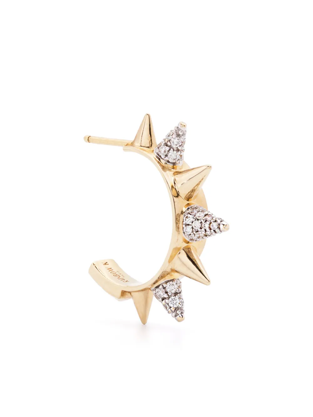 Серьга-кольцо Peak из желтого золота с бриллиантами Rainbow K, золотой 
Серьга-кольцо Peak из желтого золота с бриллиантами Rainbow K, золотой