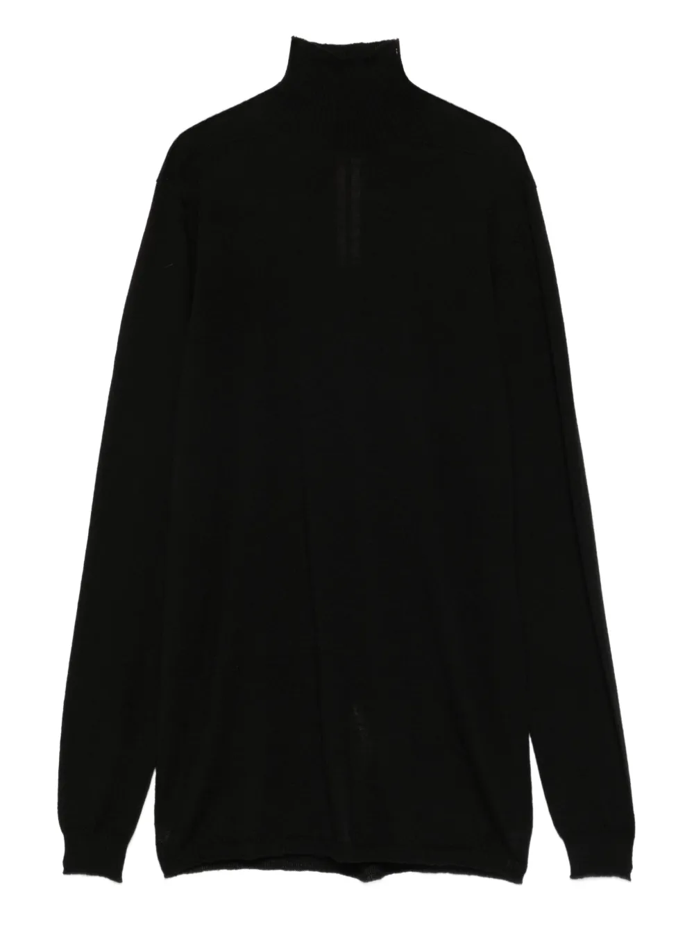Шерстяной свитер с высоким воротом Rick Owens, черный
Шерстяной свитер с высоким воротом Rick Owens, черный