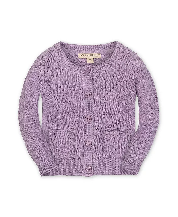 Органический текстурированный кардиган с длинными рукавами для девочек Hope & Henry, фиолетовый
Органический текстурированный кардиган с длинными рукавами для девочек Hope & Henry, фиолетовый