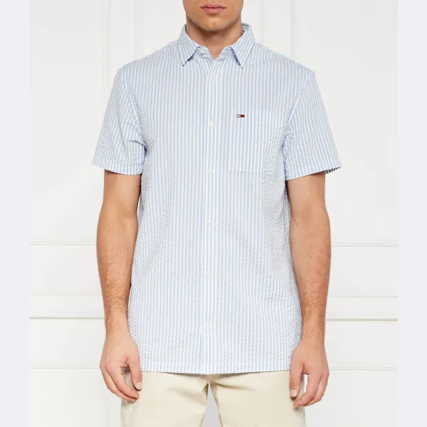 Рубашка стандартного кроя в полоску из жатого хлопка Tommy Hilfiger, синий
Рубашка стандартного кроя в полоску из жатого хлопка Tommy Hilfiger, синий