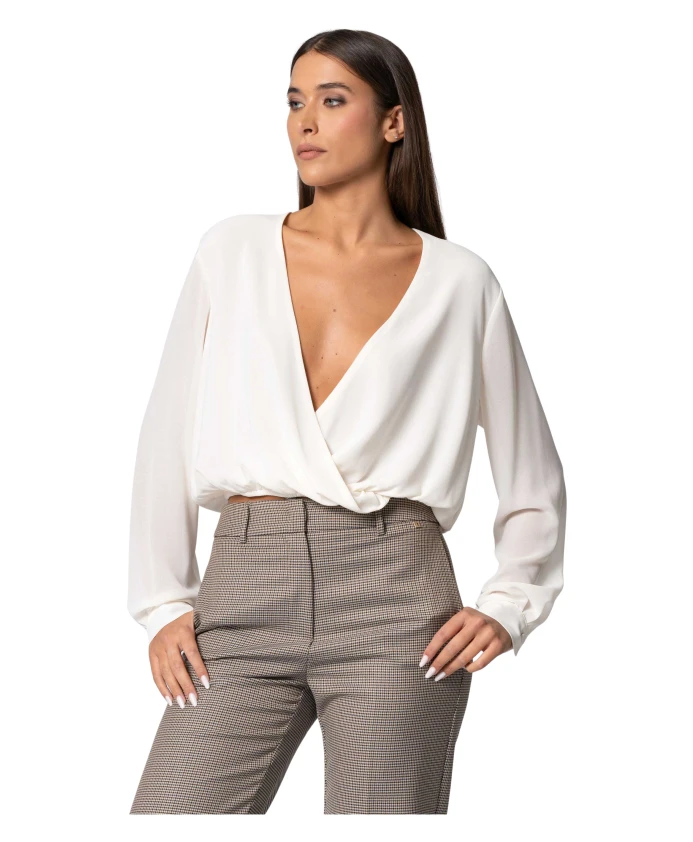 Элегантная, струящаяся, перекрывающаяся блузка Kocca, бежевый
Элегантная, струящаяся, перекрывающаяся блузка Kocca, бежевый