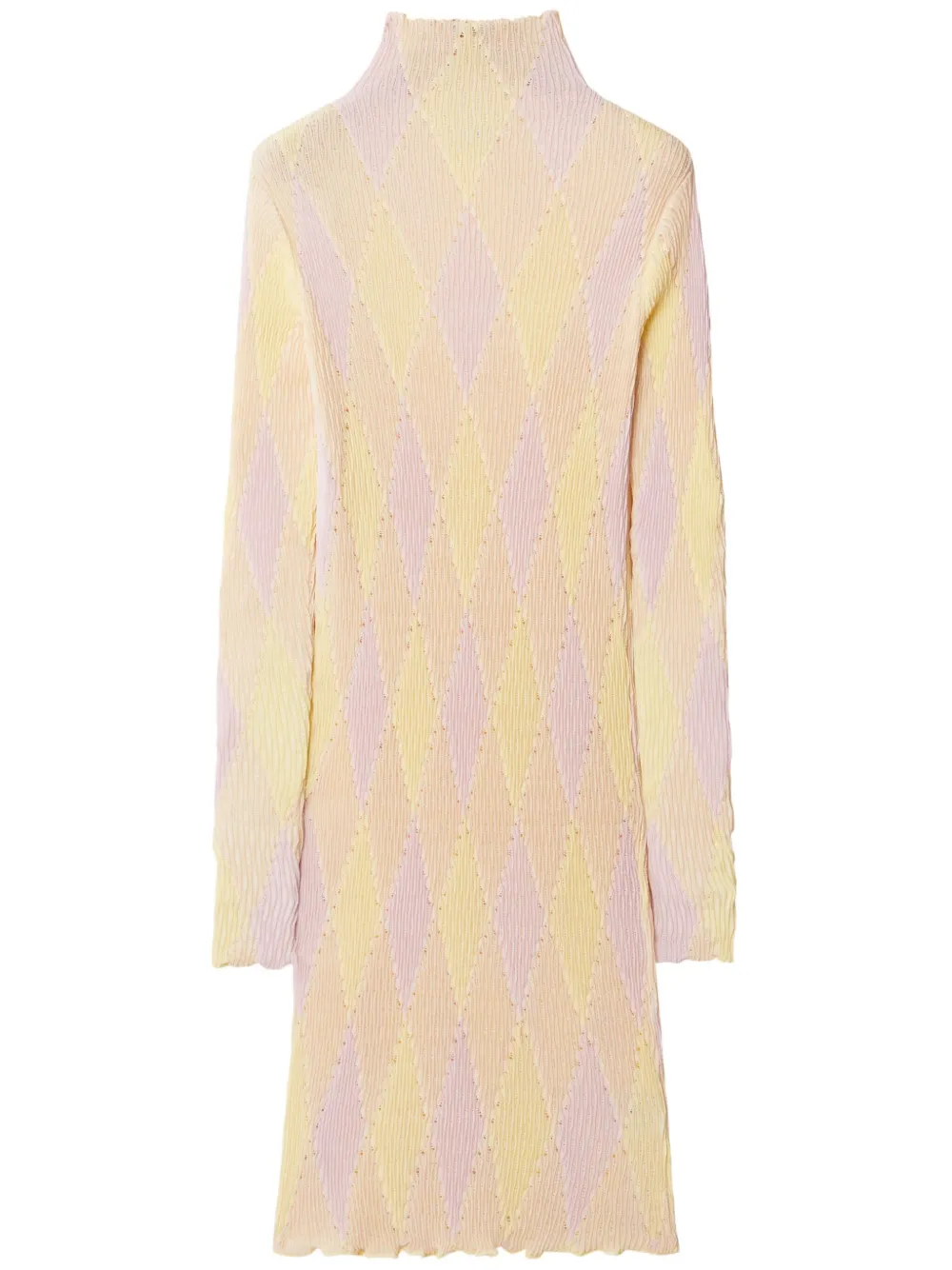 Платье в рубчик с узором аргайл Burberry, розовый
Платье в рубчик с узором аргайл Burberry, розовый