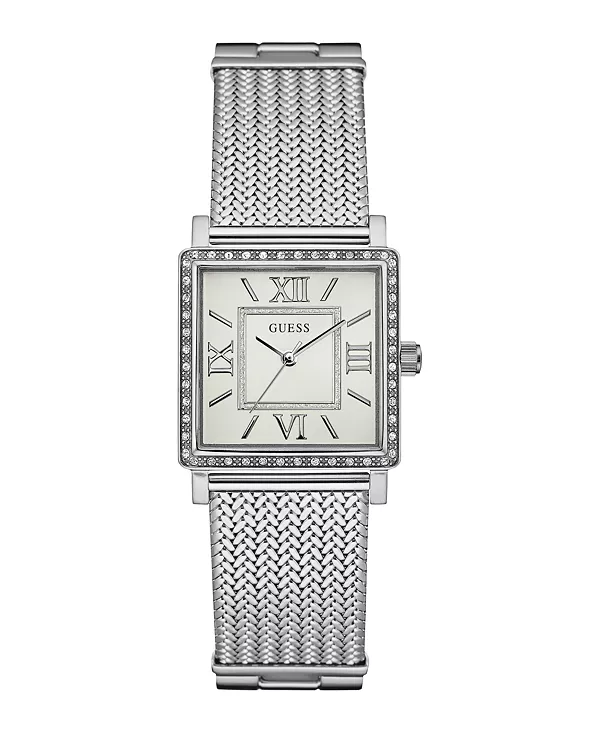 Женские аналоговые часы с серебристым сетчатым циферблатом, 28 мм Guess, silver-tone, Белый, Женские аналоговые часы с серебристым сетчатым циферблатом, 28 мм Guess, silver-tone
Женские аналоговые часы с серебристым сетчатым циферблатом, 28 мм Guess, silver-tone, Белый, Женские аналоговые часы с серебристым сетчатым циферблатом, 28 мм Guess, silver-tone