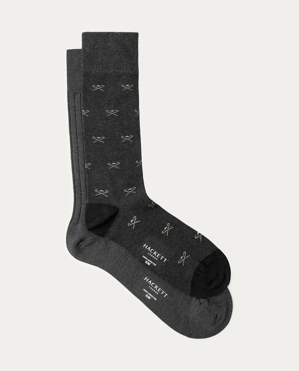 Набор из двух мужских носков с логотипом Icon Hackett, серый
Набор из двух мужских носков с логотипом Icon Hackett, серый