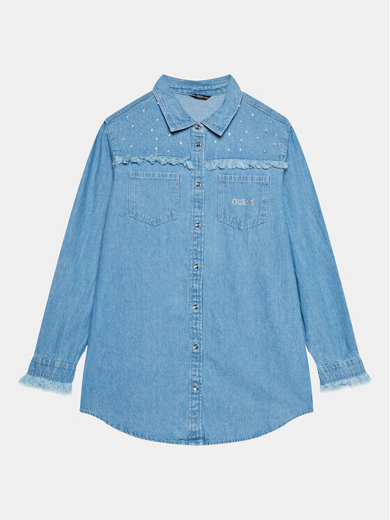 Джинсовая рубашка обычного кроя Guess, синий
Джинсовая рубашка обычного кроя Guess, синий