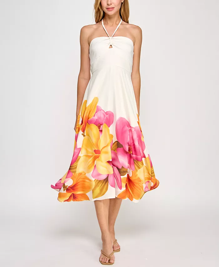 Платье миди с цветочным принтом и вырезом халтер для юниоров Trixxi, мультиколор
Платье миди с цветочным принтом и вырезом халтер для юниоров Trixxi, мультиколор