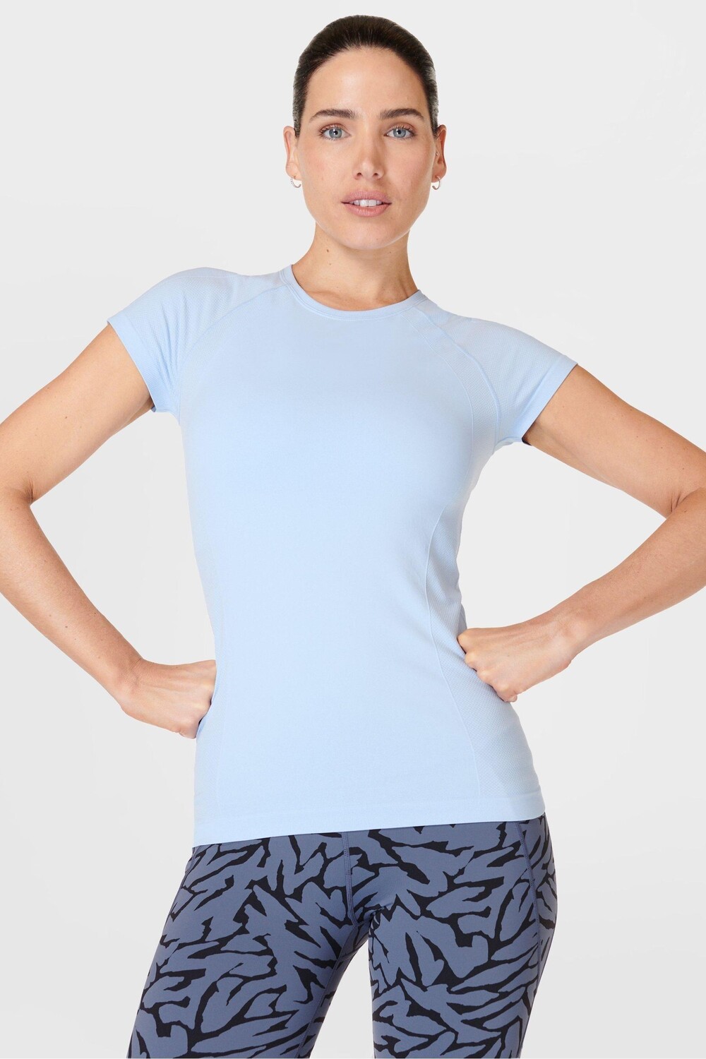 Бесшовная футболка для тренировок спортсменов Sweaty Betty, синий
Бесшовная футболка для тренировок спортсменов Sweaty Betty, синий