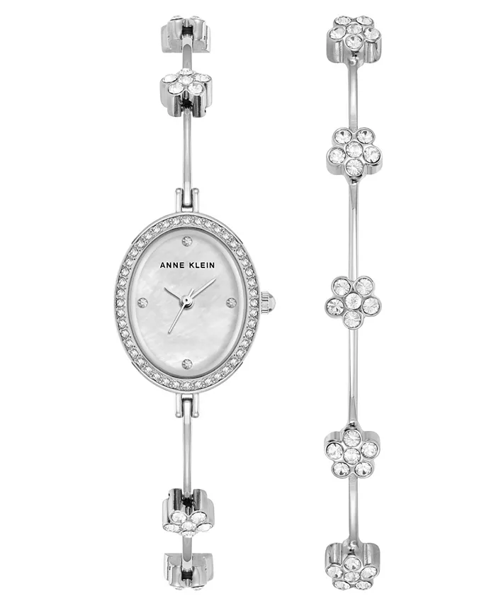 Женские часы-браслет Quartz Delicate Crystal Flower Silver-Tone Stainless Steel, 19мм Anne Klein
Женские часы-браслет Quartz Delicate Crystal Flower Silver-Tone Stainless Steel, 19мм Anne Klein