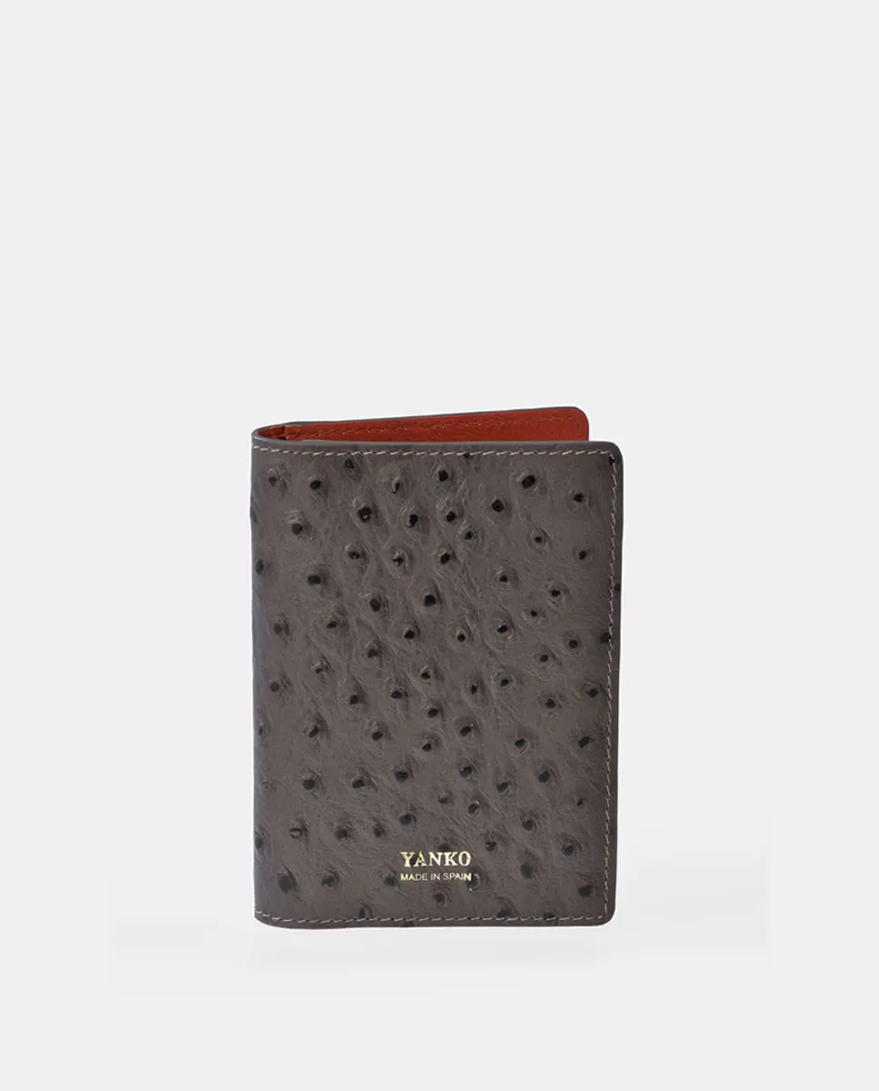 Мужской кошелек для карт из страусиной кожи Yanko, цвет Topo
Мужской кошелек для карт из страусиной кожи Yanko, цвет Topo