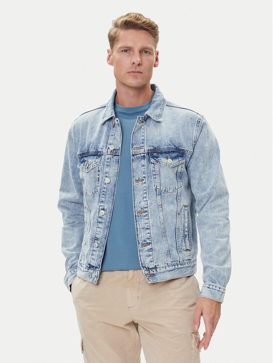 Джинсовая куртка regular fit Ryan DM0DM21242 Tommy Jeans, синий 
Джинсовая куртка regular fit Ryan DM0DM21242 Tommy Jeans, синий