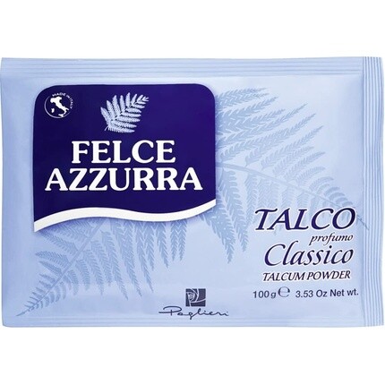 Classico Body Powder Натуральный тальк 100 г, Felce Azzurra
Classico Body Powder Натуральный тальк 100 г, Felce Azzurra
