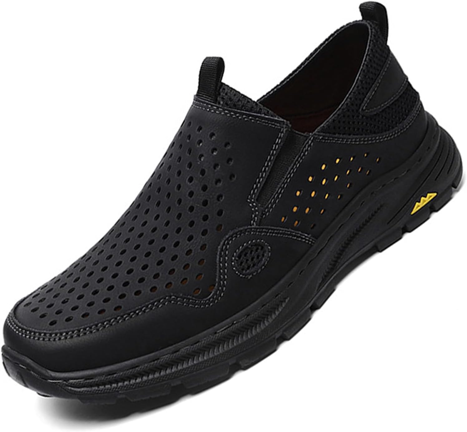 Мужские сандалии Crepuscute с вырезами из кожи, удобные дышащие слипоны, спортивные кроссовки для бега, летние и пляжные сандалии, черный
Мужские сандалии Crepuscute с вырезами из кожи, удобные дышащие слипоны, спортивные кроссовки для бега, летние и пляжные сандалии, черный