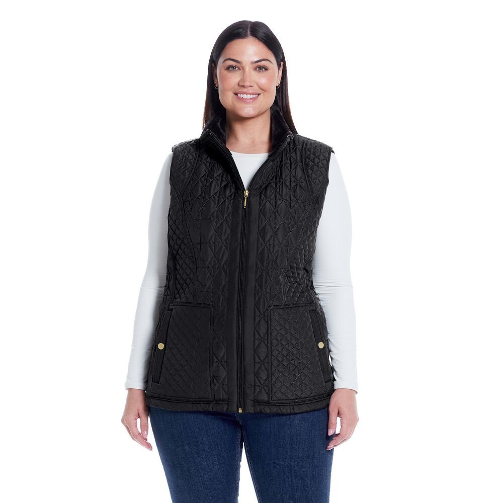 Плюс размер Стеганый жилет с плюшевой подкладкой Weathercast, черный
Плюс размер Стеганый жилет с плюшевой подкладкой Weathercast, черный