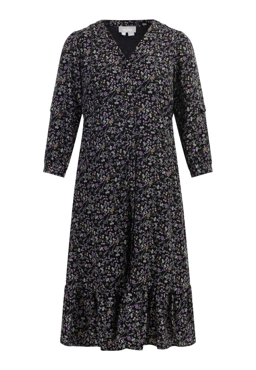 Платье Usha Midi Mit Blumenprint, черный
Платье Usha Midi Mit Blumenprint, черный