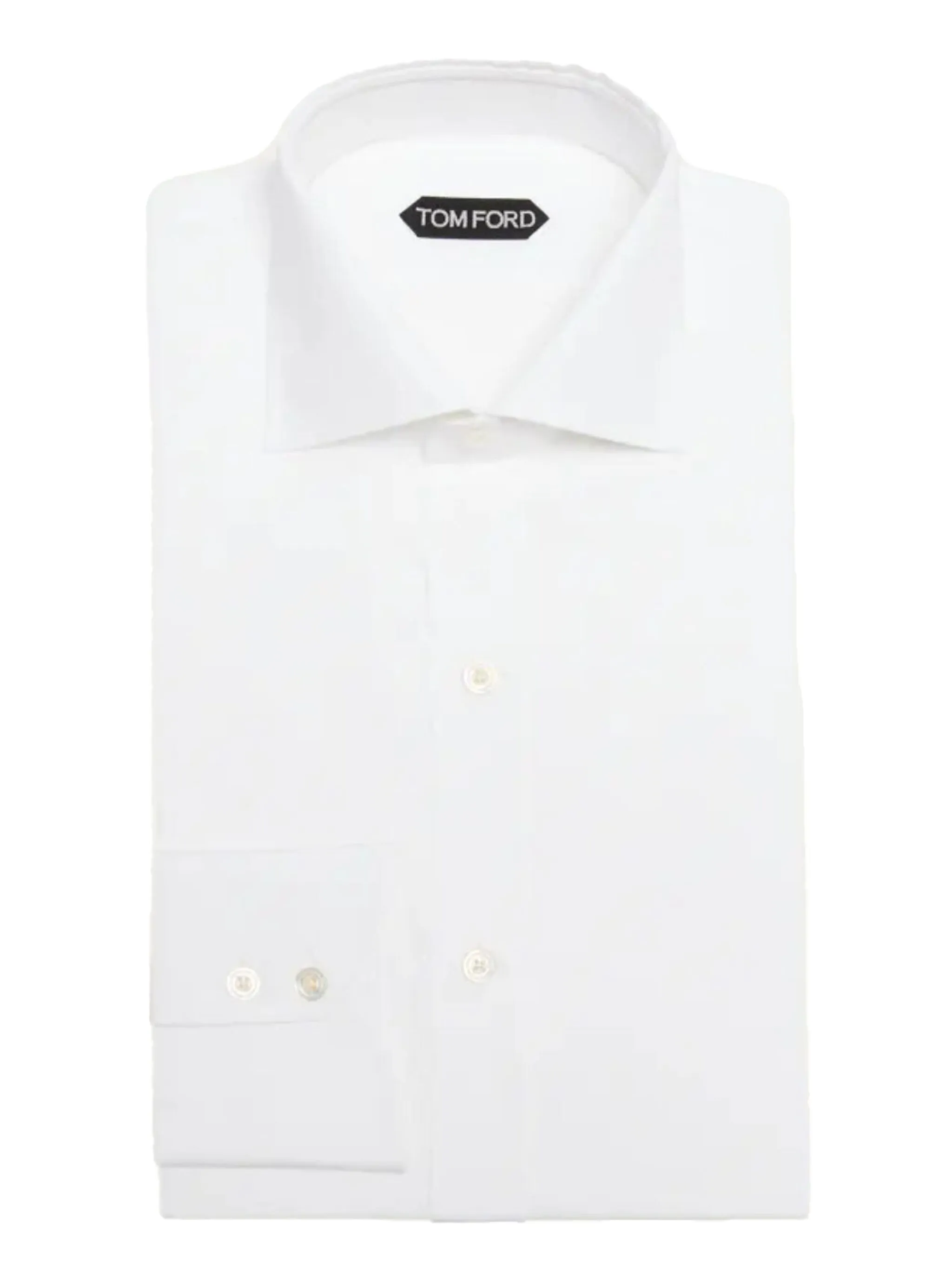 Рубашка с заостренным воротником и манжетами на пуговицах Tom Ford, белый
Рубашка с заостренным воротником и манжетами на пуговицах Tom Ford, белый
