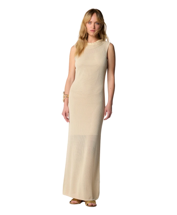 Длинное платье с изысканным вырезом. Kocca, бежевый
Длинное платье с изысканным вырезом. Kocca, бежевый