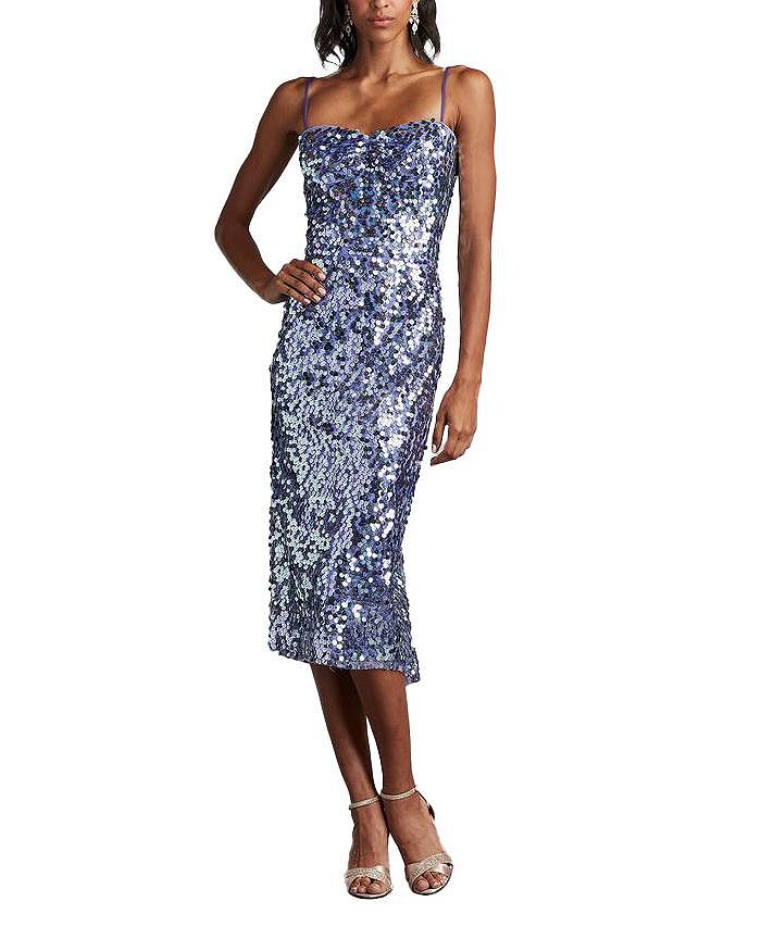 Миди-платье Mikala с корсетной спинкой и пайетками Tadashi Shoji, фиолетовый
Миди-платье Mikala с корсетной спинкой и пайетками Tadashi Shoji, фиолетовый