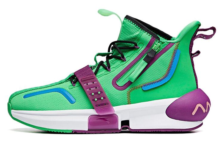 Баскетбольные кроссовки мужские высокие зеленые/фиолетовые Anta
Баскетбольные кроссовки мужские высокие зеленые/фиолетовые Anta