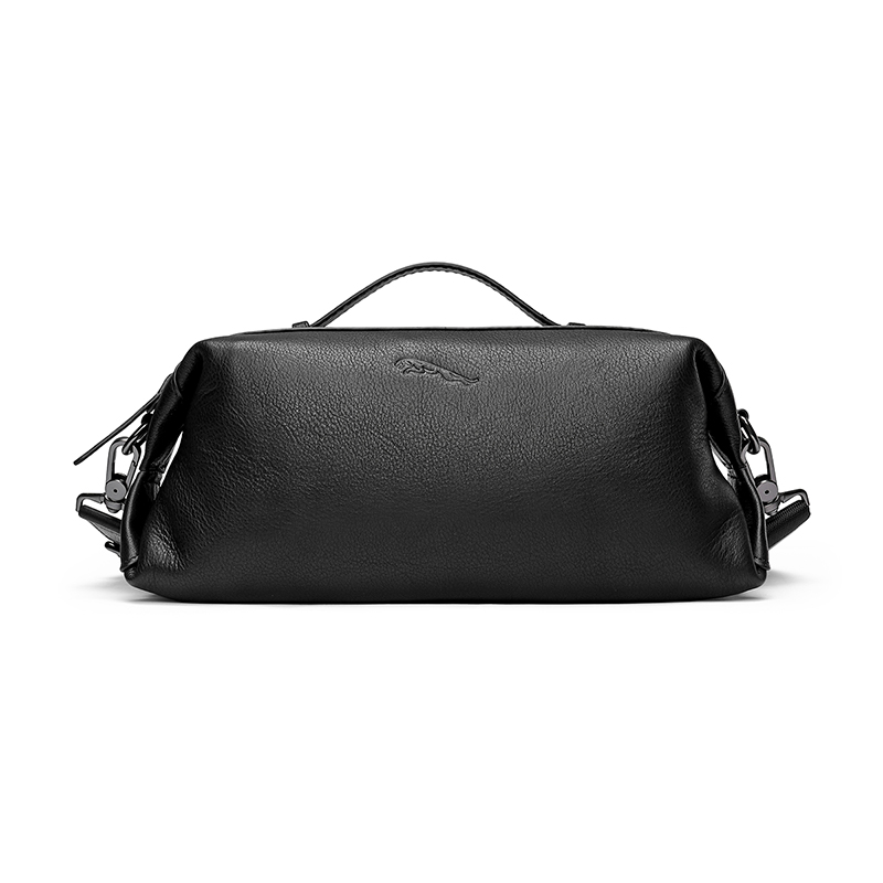 JAGUAR Кожаная мужская сумка через плечо черная, Black
JAGUAR Кожаная мужская сумка через плечо черная, Black