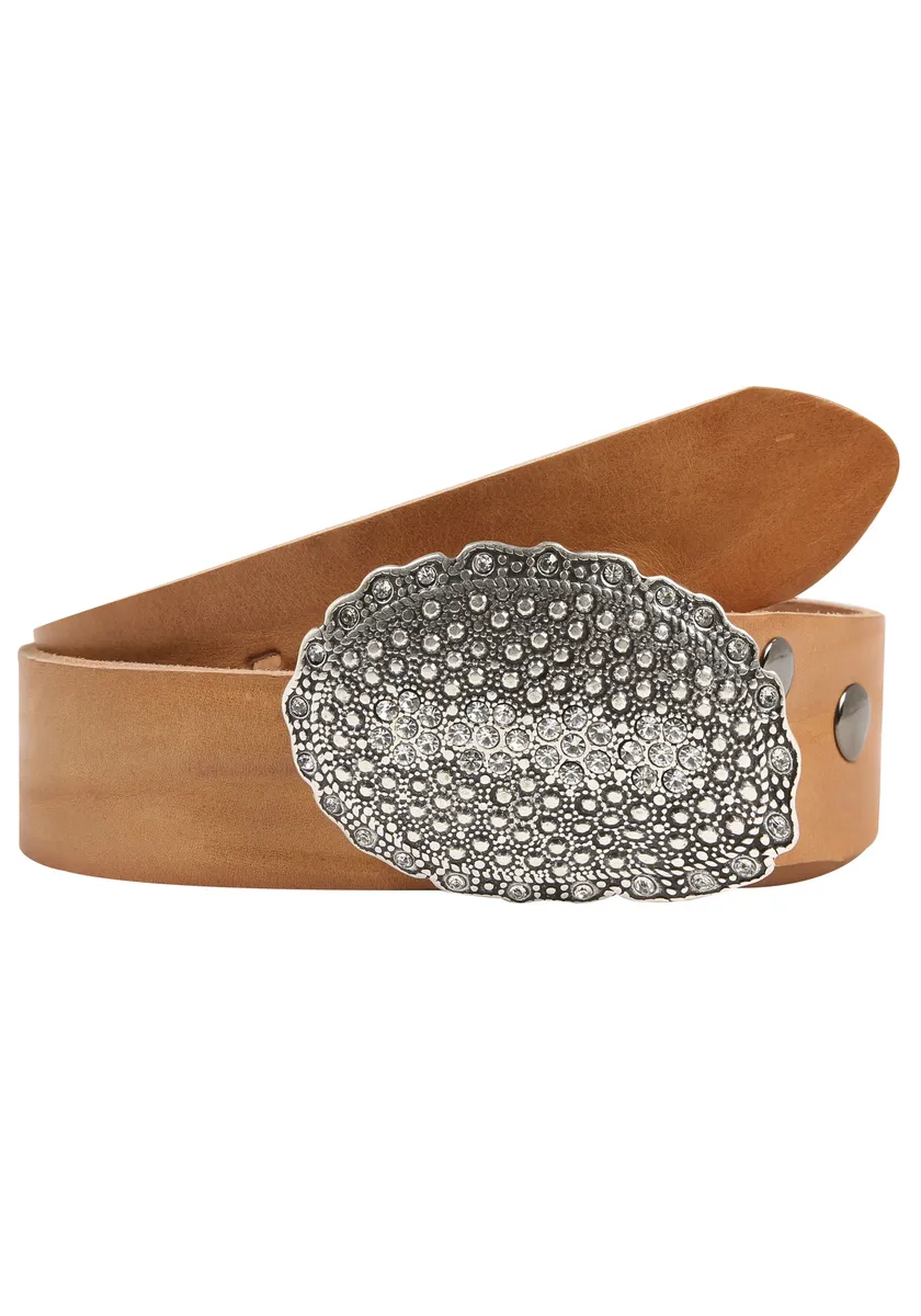 Ремень LIFE RING by showroom 019° кожаный со сменной застежкой "Овальные заклепки со стразами" Rettungsring By Showroom 019°, цвет Cognac
Ремень LIFE RING by showroom 019° кожаный со сменной застежкой "Овальные заклепки со стразами" Rettungsring By Showroom 019°, цвет Cognac