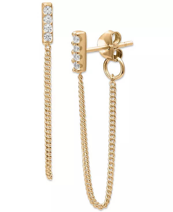 Серьги-Подвески с кубическим цирконием, созданные для Macy's Giani Bernini, gold
Серьги-Подвески с кубическим цирконием, созданные для Macy's Giani Bernini, gold