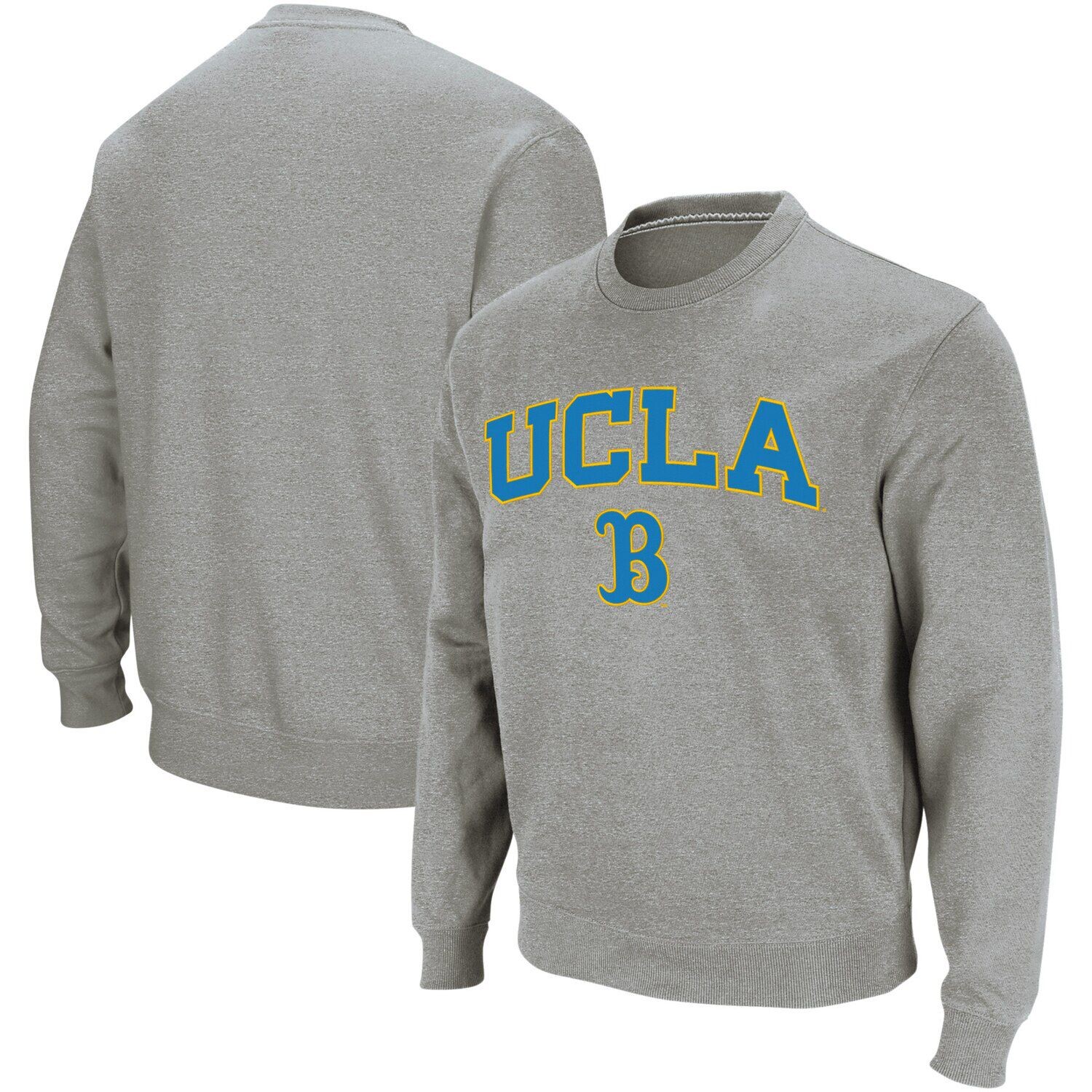 Мужской свитшот с круглым вырезом цвета Хизер Серый UCLA Bruins Arch & Logo Colosseum
Мужской свитшот с круглым вырезом цвета Хизер Серый UCLA Bruins Arch & Logo Colosseum