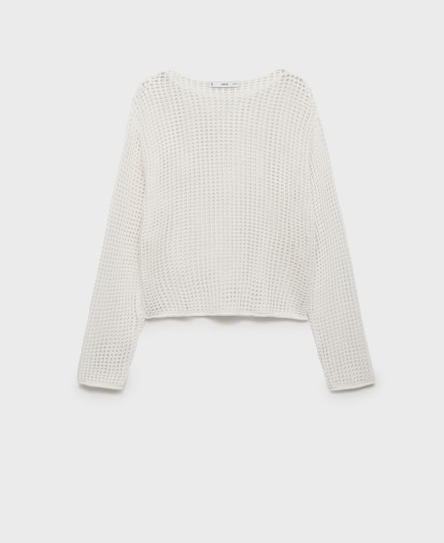 Женский вязаный свитер с длинными рукавами MANGO, White
Женский вязаный свитер с длинными рукавами MANGO, White