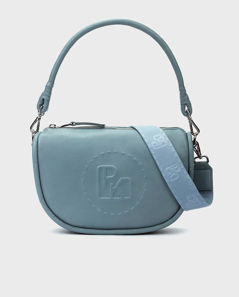 Женская кожаная сумка через плечо с застежкой-молнией и двойной ручкой Pikolinos, светло-голубой
Женская кожаная сумка через плечо с застежкой-молнией и двойной ручкой Pikolinos, светло-голубой