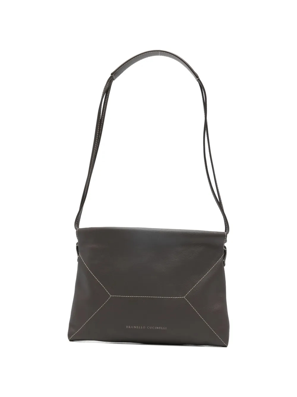 Сумка на плече с прострочкой Brunello Cucinelli, коричневый
Сумка на плече с прострочкой Brunello Cucinelli, коричневый