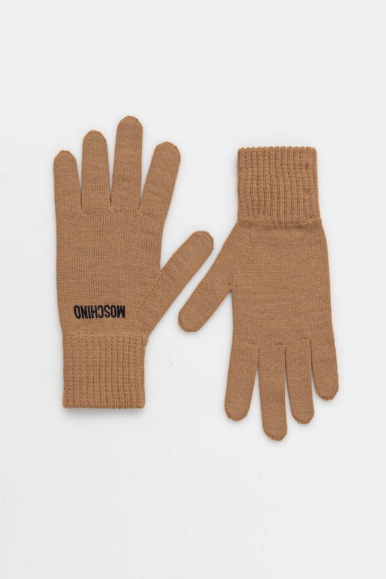 Перчатки с шерстью Moschino, коричневый
Перчатки с шерстью Moschino, коричневый