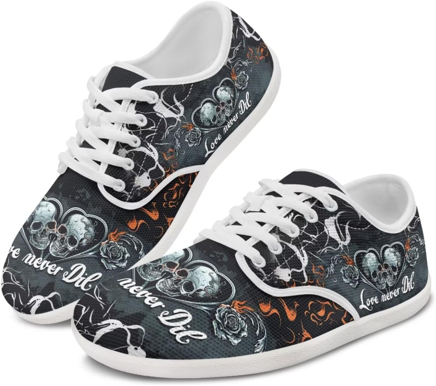 Кроссовки Skull Barefoot для мужчин и женщин с широким носком, нулевая посадка, минималистичные, дышащие, без шнурков Pointodoor, Skull Rose Pattern
Кроссовки Skull Barefoot для мужчин и женщин с широким носком, нулевая посадка, минималистичные, дышащие, без шнурков Pointodoor, Skull Rose Pattern