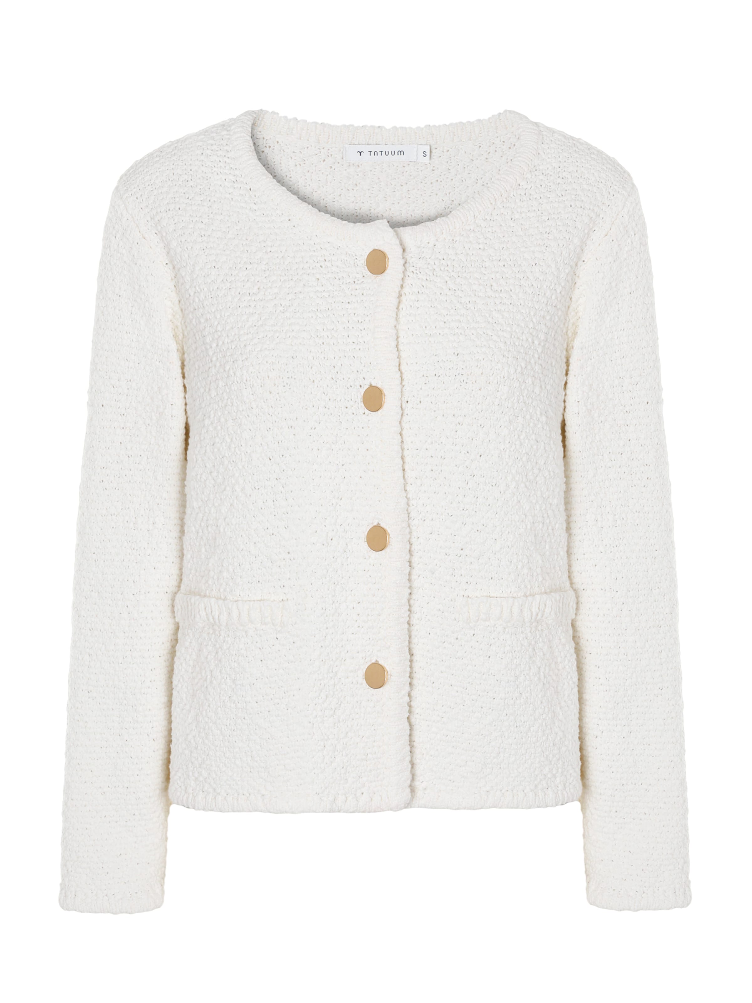 TATUUM Кардиган 'Suzy' вязаный в цвете Off White
TATUUM Кардиган 'Suzy' вязаный в цвете Off White