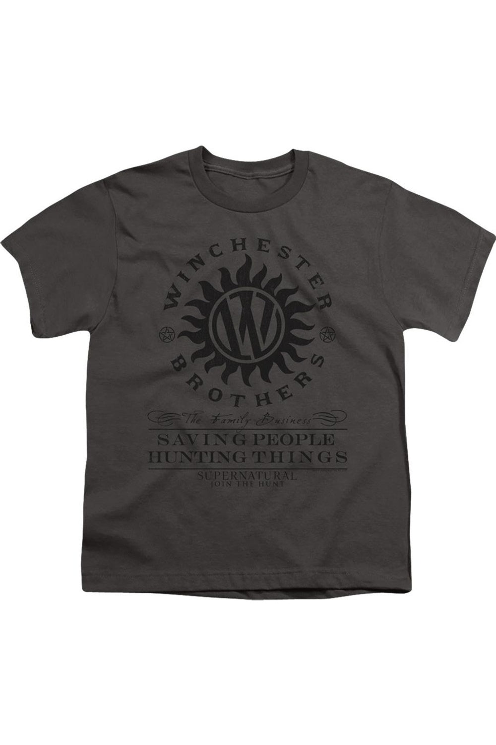 Футболка с коротким рукавом "Winchester Anti Possession" для детей по мотивам "Сверхъестественного" Gildan, Charcoal
Футболка с коротким рукавом "Winchester Anti Possession" для детей по мотивам "Сверхъестественного" Gildan, Charcoal