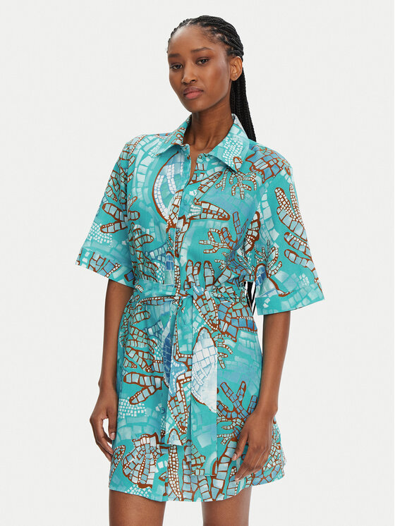 Платье-Рубашка стандартный крой La Mer 55422-DR Seafolly, бирюзовый
Платье-Рубашка стандартный крой La Mer 55422-DR Seafolly, бирюзовый