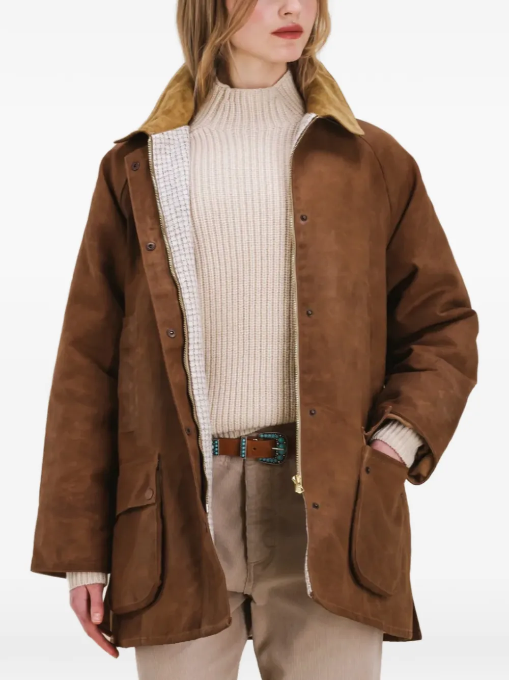 Жакет Floriane с накладными карманами и воротником Fortela, коричневый
Жакет Floriane с накладными карманами и воротником Fortela, коричневый