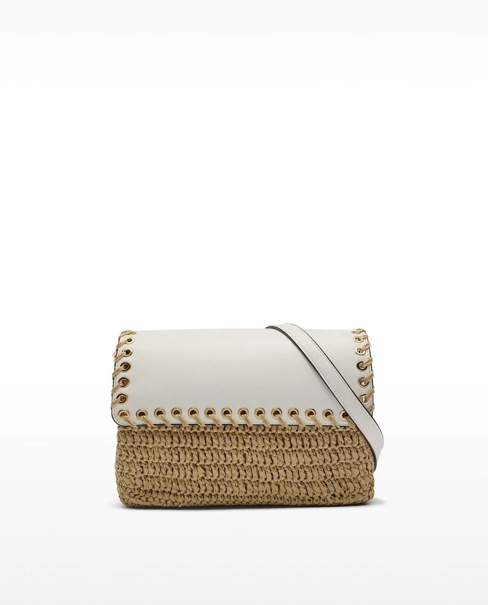 Женская сумка-бандо через плечо из эффекта рафии с откидным клапаном и магнитной застежкой Parfois, белый
Женская сумка-бандо через плечо из эффекта рафии с откидным клапаном и магнитной застежкой Parfois, белый