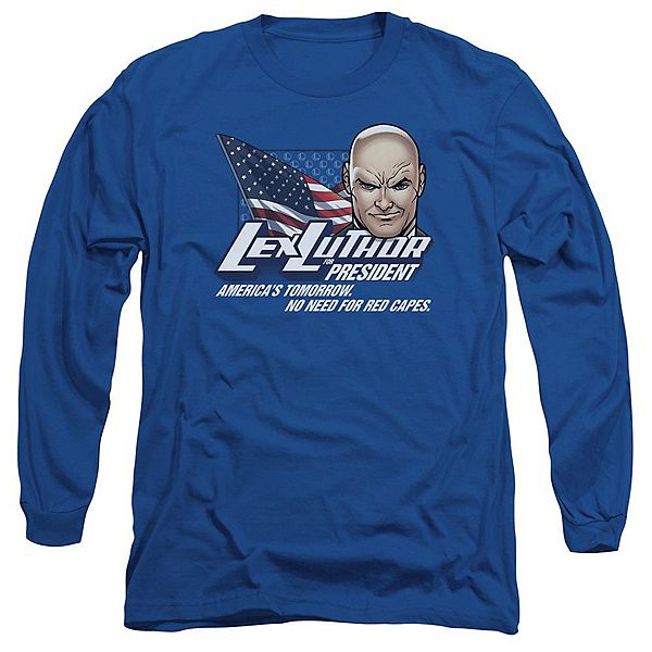 Футболка с длинным рукавом Superman Lex for President Licensed Character
Футболка с длинным рукавом Superman Lex for President Licensed Character