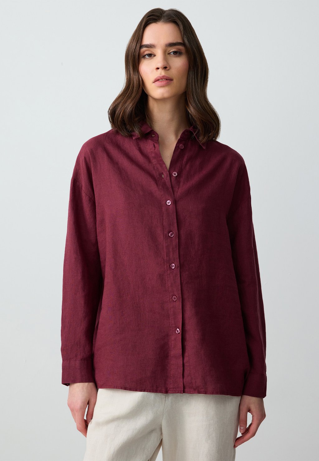 Блузка на пуговицах Jimmy Key, винно-красный
Блузка на пуговицах Jimmy Key, винно-красный