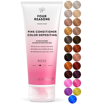 Four Reasons Color Mask Розово-розовый тонизирующий кондиционер для нанесения цвета, 6,76 жидких унций
Four Reasons Color Mask Розово-розовый тонизирующий кондиционер для нанесения цвета, 6,76 жидких унций