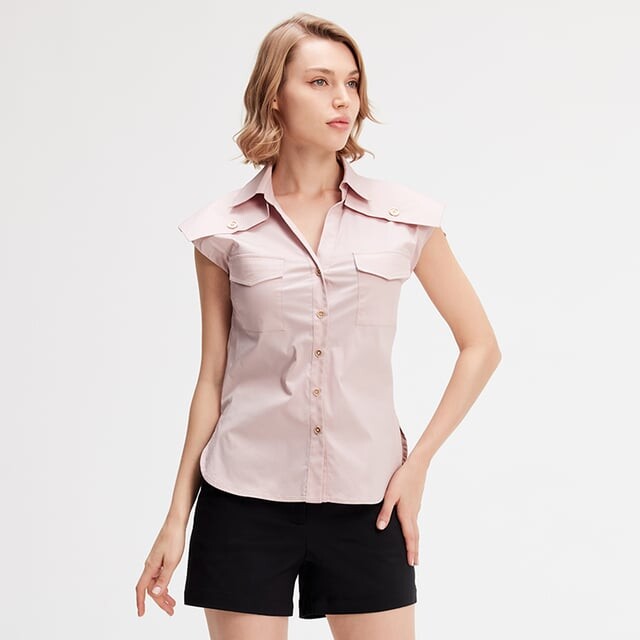 Рубашка без рукавов с клапанами на плечах Smart And Joy, красный
Рубашка без рукавов с клапанами на плечах Smart And Joy, красный