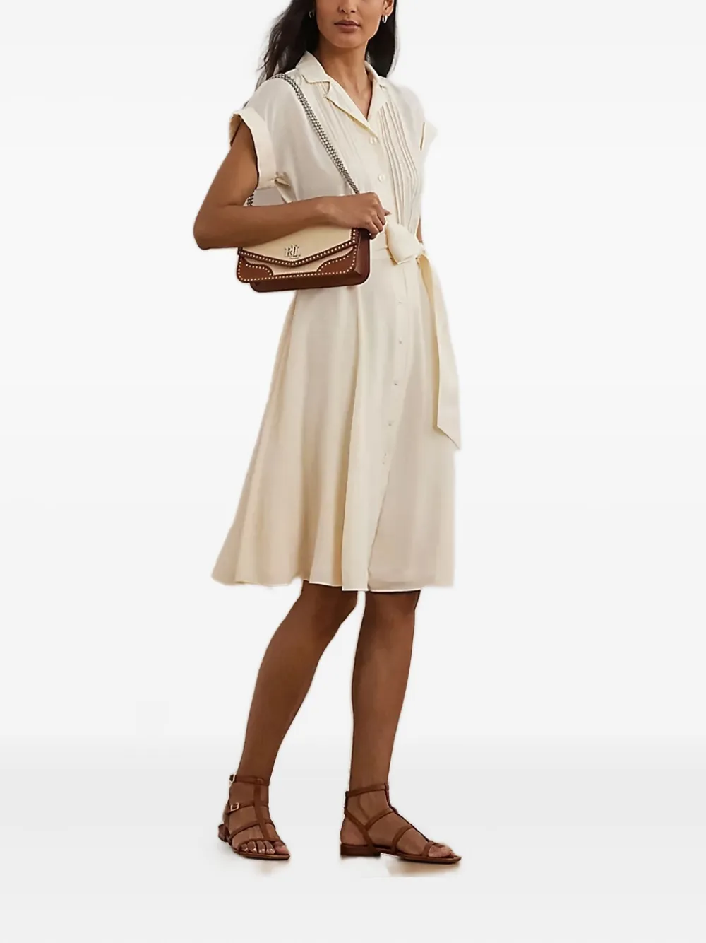 Платье-рубашка с плиссировкой и поясом Lauren Ralph Lauren, нейтральный
Платье-рубашка с плиссировкой и поясом Lauren Ralph Lauren, нейтральный