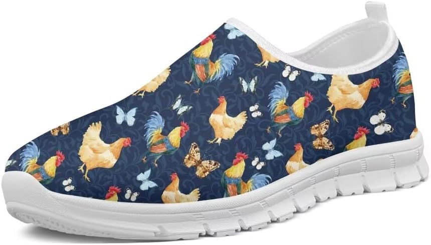 Женские лоферы Forchrinse Fire Running Horse без шнурков, мужские легкие прогулочные кроссовки, мягкие и удобные модные кроссовки для бега, тенниса, работы и путешествий, Rooster Butterfly
Женские лоферы Forchrinse Fire Running Horse без шнурков, мужские легкие прогулочные кроссовки, мягкие и удобные модные кроссовки для бега, тенниса, работы и путешествий, Rooster Butterfly