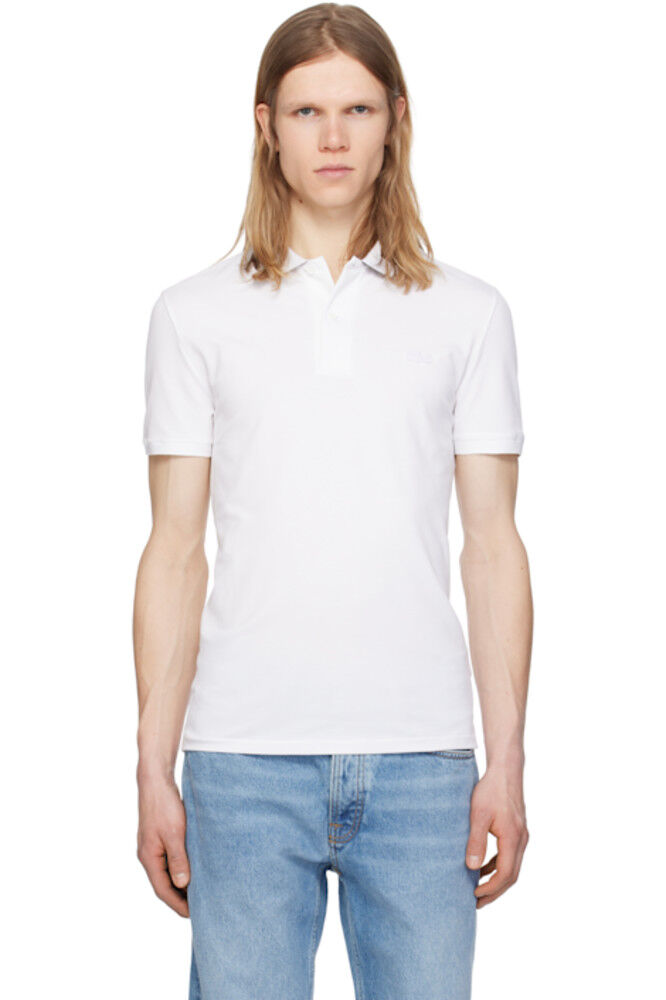 Белая облегающая фирменная рубашка-поло Lacoste
Белая облегающая фирменная рубашка-поло Lacoste