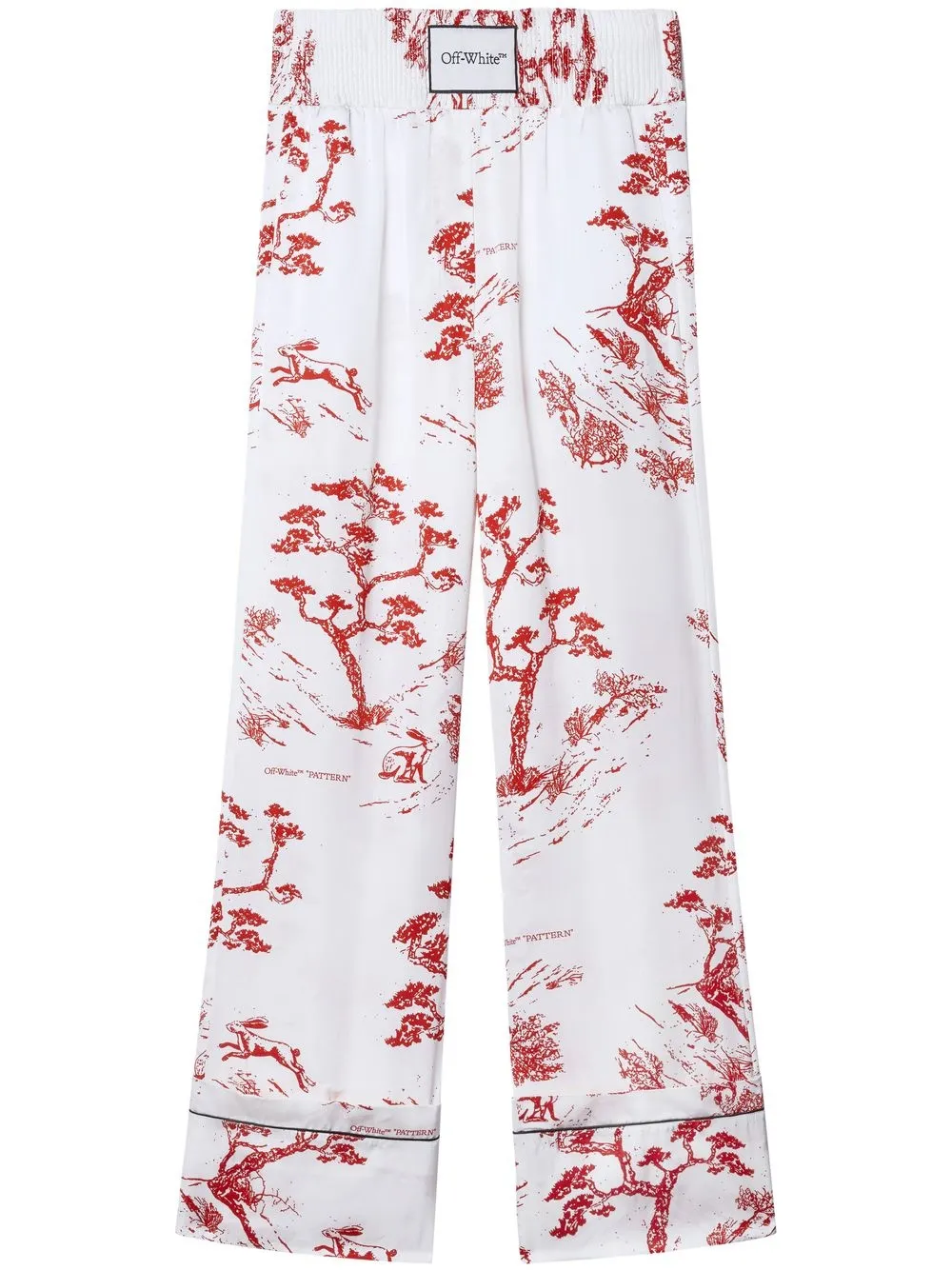 Пижамные брюки с логотипом OFF-WHITE, белый 
Пижамные брюки с логотипом OFF-WHITE, белый
