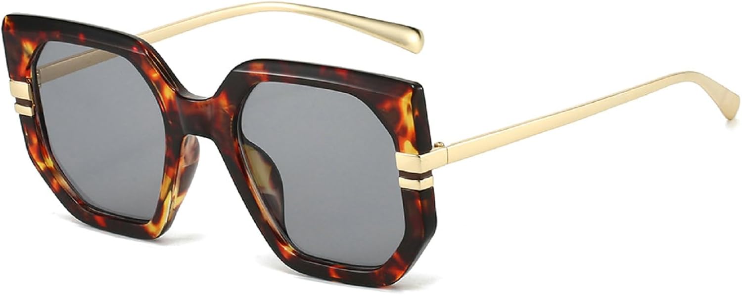 Ретро-солнцезащитные очки большого размера для женщин и мужчин, модные и стильные, в стиле 80-х и 90-х, квадратные, с защитой от ультрафиолета UV400 mincl, Leopard Black
Ретро-солнцезащитные очки большого размера для женщин и мужчин, модные и стильные, в стиле 80-х и 90-х, квадратные, с защитой от ультрафиолета UV400 mincl, Leopard Black