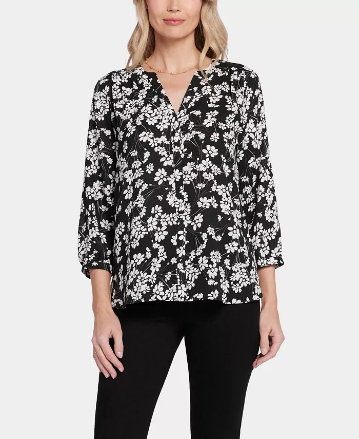 Женская блузка с защипами Pintuck NYDJ, черный
Женская блузка с защипами Pintuck NYDJ, черный