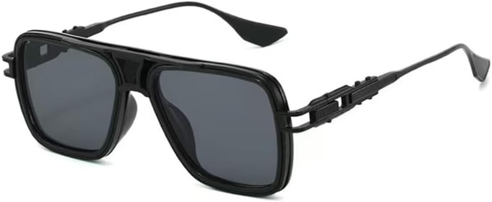 Роскошные солнцезащитные очки для мужчин в стиле панк, поп-музыка, уличная мода, крутые очки с защитой от УФ-излучения для женщин, металлическая оправа VFDHN, Black Gray
Роскошные солнцезащитные очки для мужчин в стиле панк, поп-музыка, уличная мода, крутые очки с защитой от УФ-излучения для женщин, металлическая оправа VFDHN, Black Gray