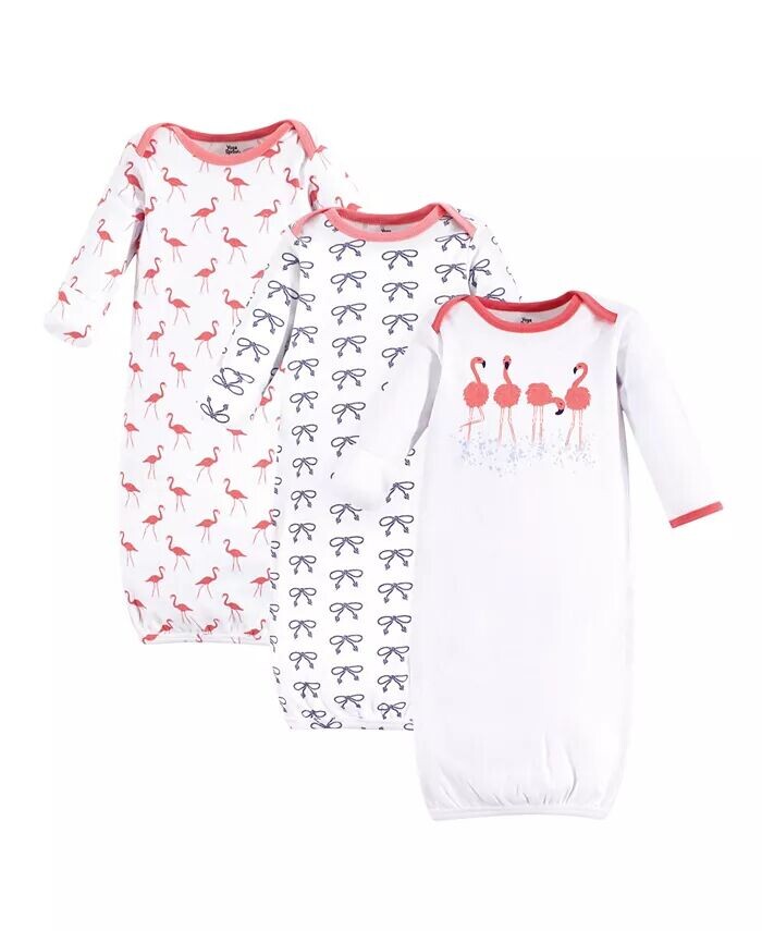 Хлопковые платья с длинными рукавами для маленьких девочек, 3 шт., Фламинго Yoga Sprout, мультиколор
Хлопковые платья с длинными рукавами для маленьких девочек, 3 шт., Фламинго Yoga Sprout, мультиколор